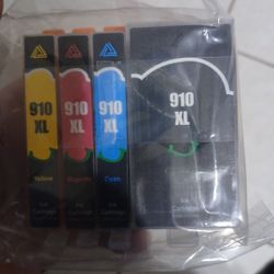 HP 910XL Ink Cartridges- 4 Pack ( Black & Color) New Sealed