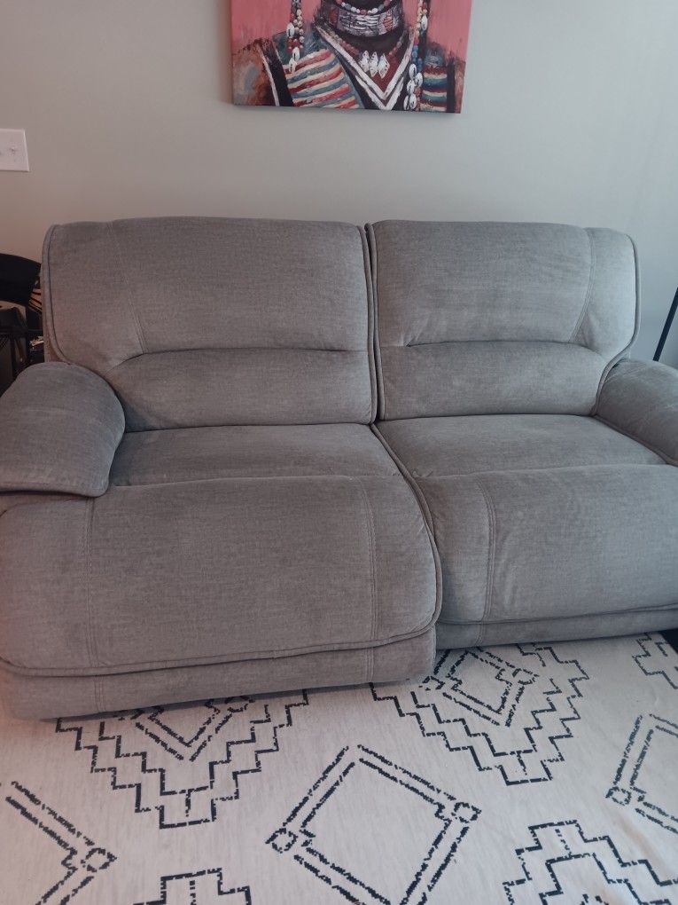 Gray Cozy, Loveseat Recliner