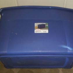 Sterilite Blue Storage Bin, 35 Gallon/140 Qt. (without lid)