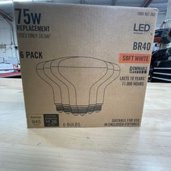 LED 75w Replacement Dimmable Light Bulb Soft White