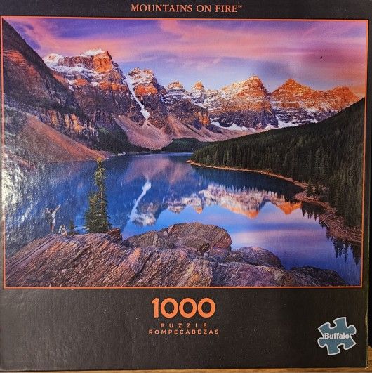 Mountains on Fire 1000 Piece Puzzle