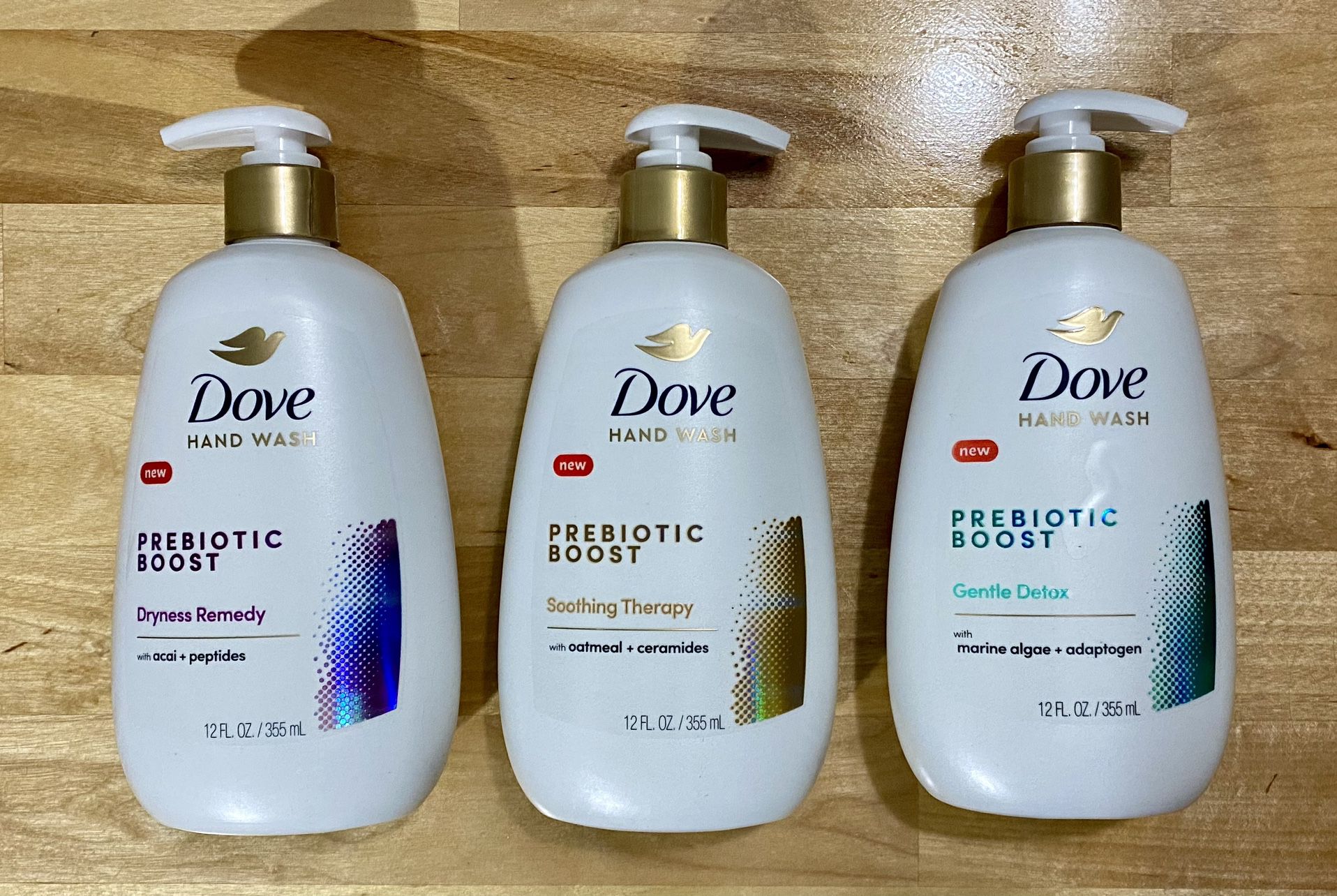 New Dove Prebiotic hand soap