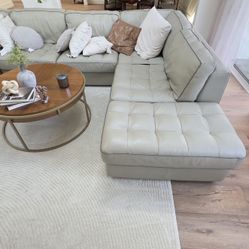 Pure Leather Sectional Sofa