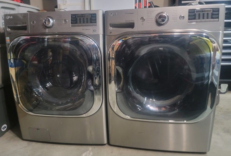 LG Front Loading Washer And Gas Dryer