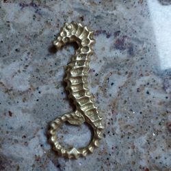 Cast Brass Seahorse Bottle Opener 4"