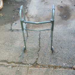 Fold Up Walker, Very Good Condition Folds Flat To Take Minimal Space