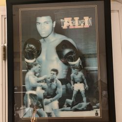 Mohamed Ali 3-D Framed Picture