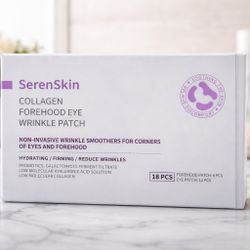 SerenSkin Collagen Eye & Forehead Wrinkle Patches (18 PCS) – New