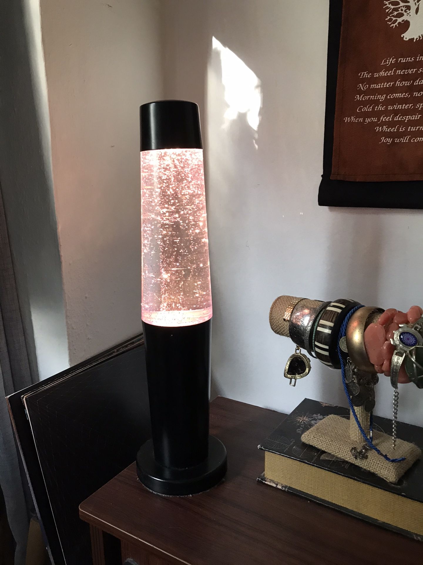 Glitter lava lamp