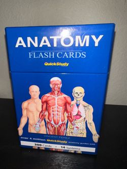 Anatomy Flash Cards – QuickStudy by Vincent Perez – 300 Cards, 14 Systems