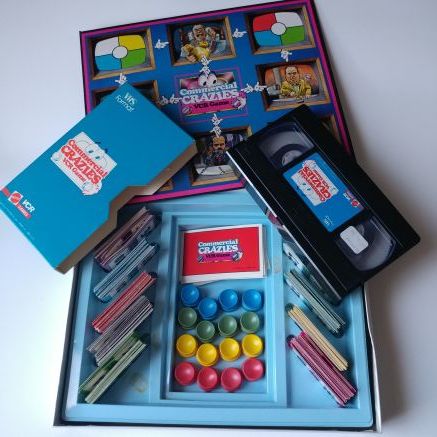 Vintage 1986 Commercial Crazies VCR Game with VHS from Mattel COMPLETE