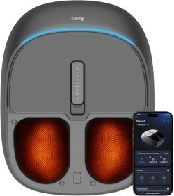 Ibero Shiatsu Foot Massager with UV Sterilization, Smart App, Heat
