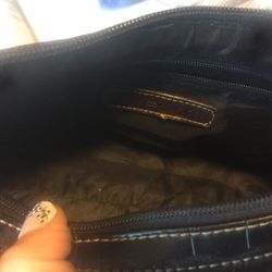 Tommy Hilfiger Purse Black Leather Handbag Small for Sale in