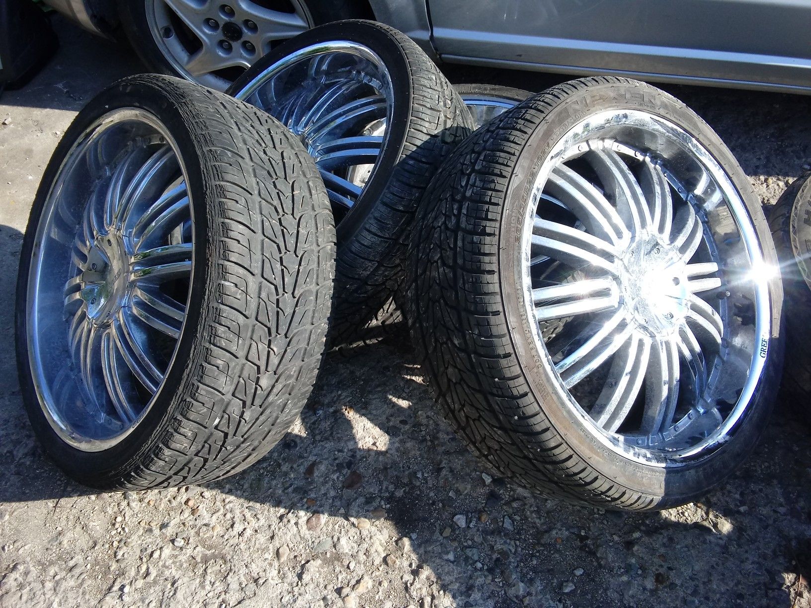 22" Greed rims. $400