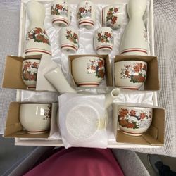 Sake Set, Litanies Ware Vintage Japanese