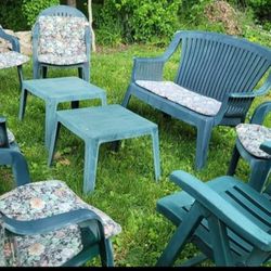 Patio Lawn Outdoor Furniture with Cushions 