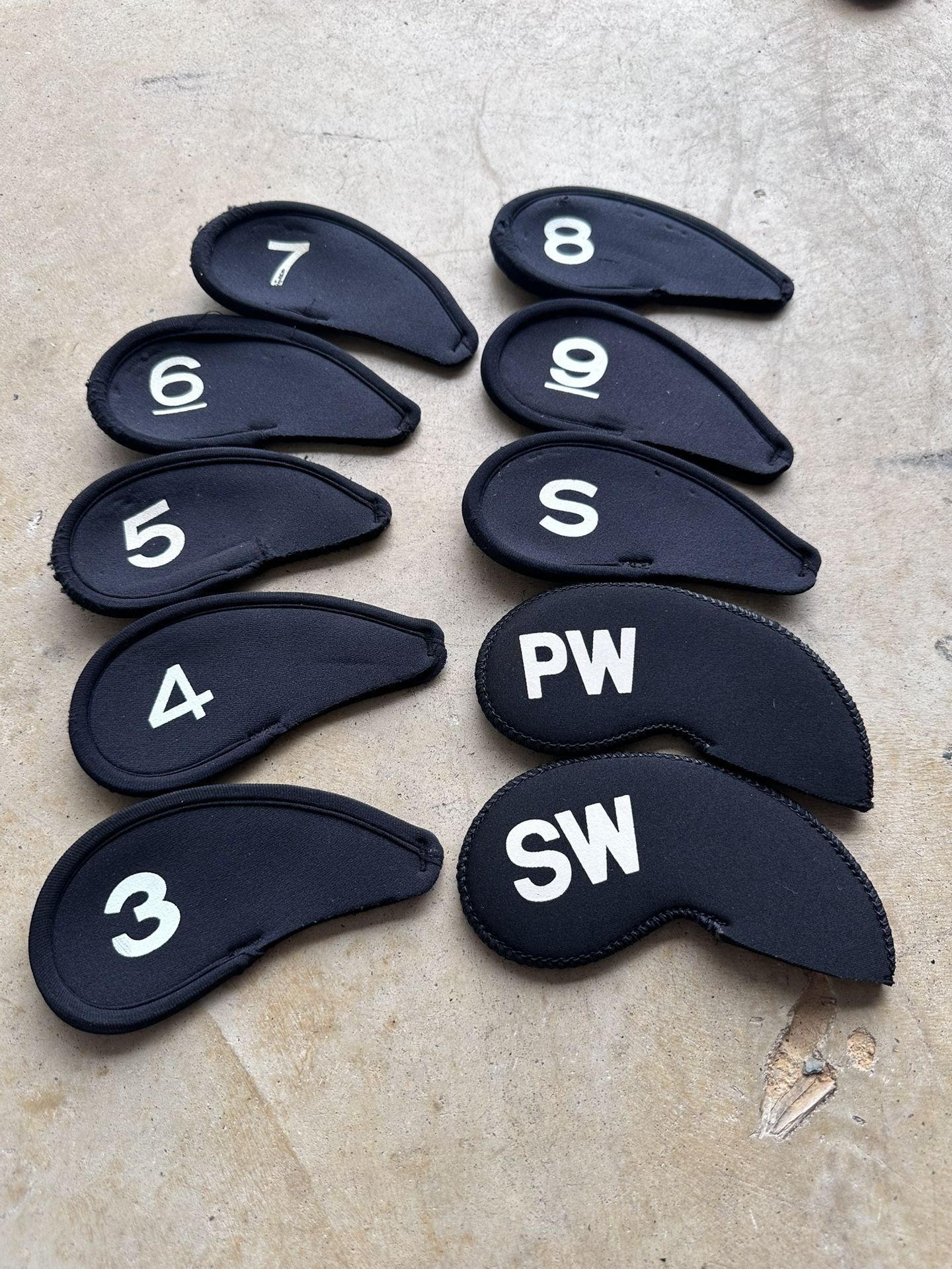 3-9 S Sw Iron Covers Neoprene Golf Club Covers Sleeves Protection 