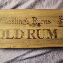 Gosling Old Rum Wooden Bottle Case
