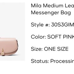 Mila Medium Leather Crossbody Bag - handbag