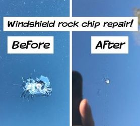 Windshield rock chip repair!
