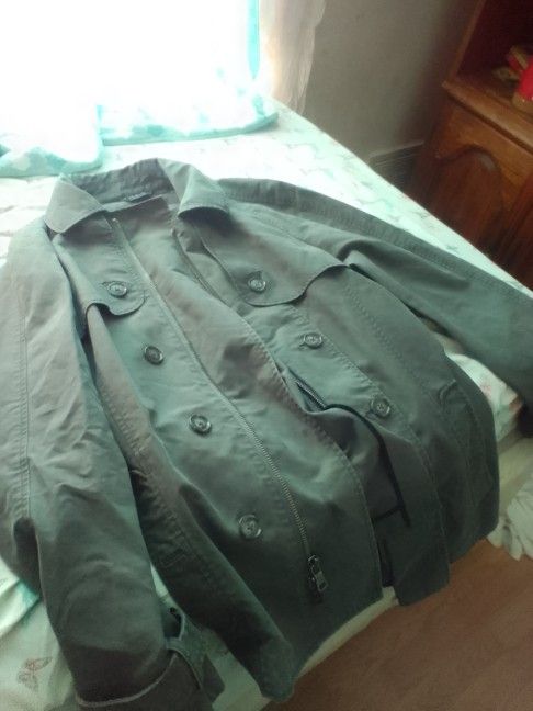 Armani Exchange Mens Trench Coat Hot Sale $30 Sz Med Brand New