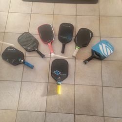 7 Pickleball Paddles Available Priced Individually. 