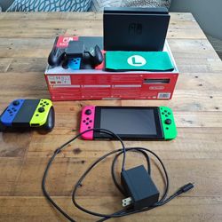 Nintendo Switch With Extra Joycons
