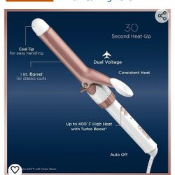 Curling Iron 1" barrel Standard Electric 