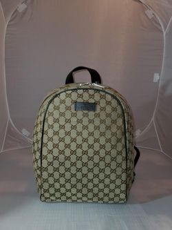 Gucci Monogram Cancas Backpack