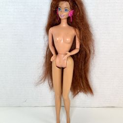Barbie Unclothed from Vintage 1993 Mattel “Glitter Hair Redhead Barbie #10968”