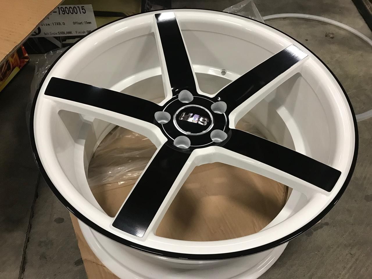 19 inch white and black wheels rims str 607 new 5x114.3 mustang g37 g35 Nissan 370Z 350z Genesis Infiniti cars