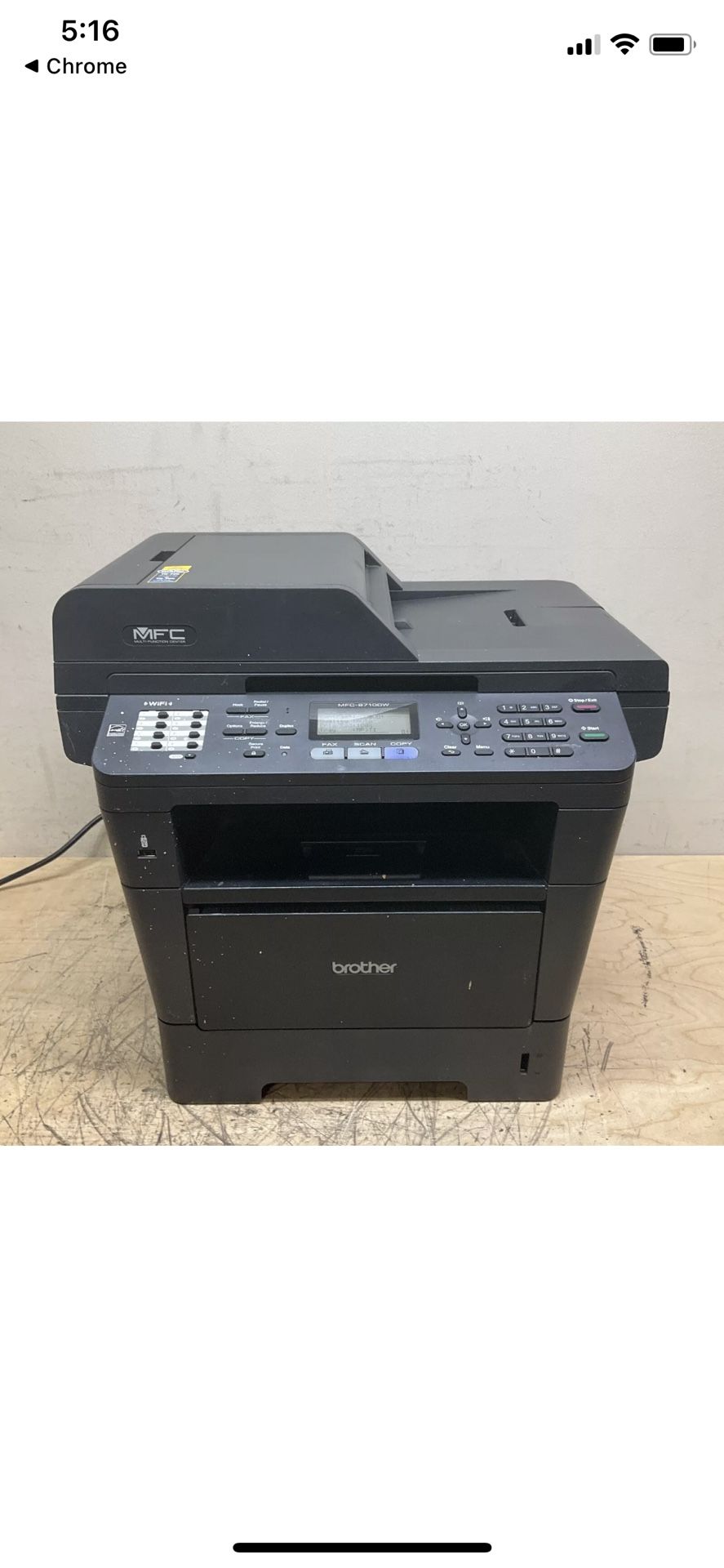 Brother MFC-8710DW Wireless Compact Monochrome All-in-One Laser Printer