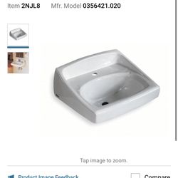 Wall Sink New Restroom