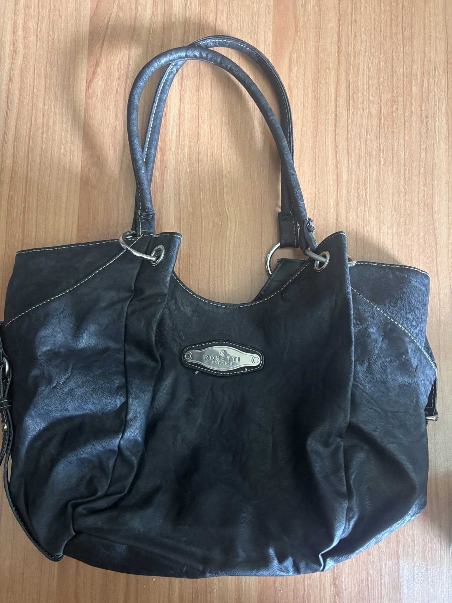 Rosette Black Purse $25