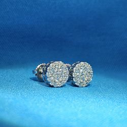 Moissanite 0.58 ctw Ball Earring