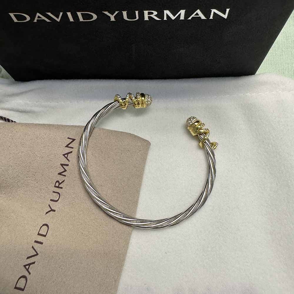 David Yurman Gold Domed and Helenall Bracelet