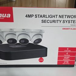Dahua N444E42B 4-channel 4MP Starlight Network Security System