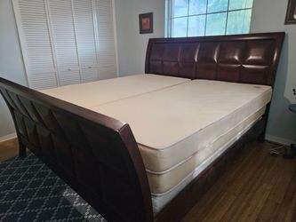 Solid Wood King Size Bed