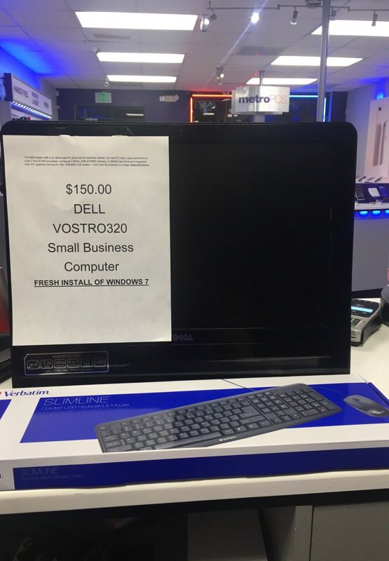Dell computer small business computer with brand new keyboard and mouse