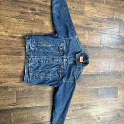 Vintage Levis Denim Jacket Men's Medium Blue Trucker Flannel Lined 70(contact info removed)