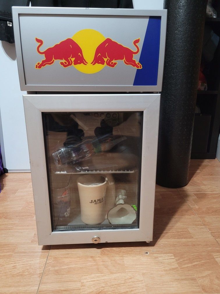 Small Red Bull Refrigerator