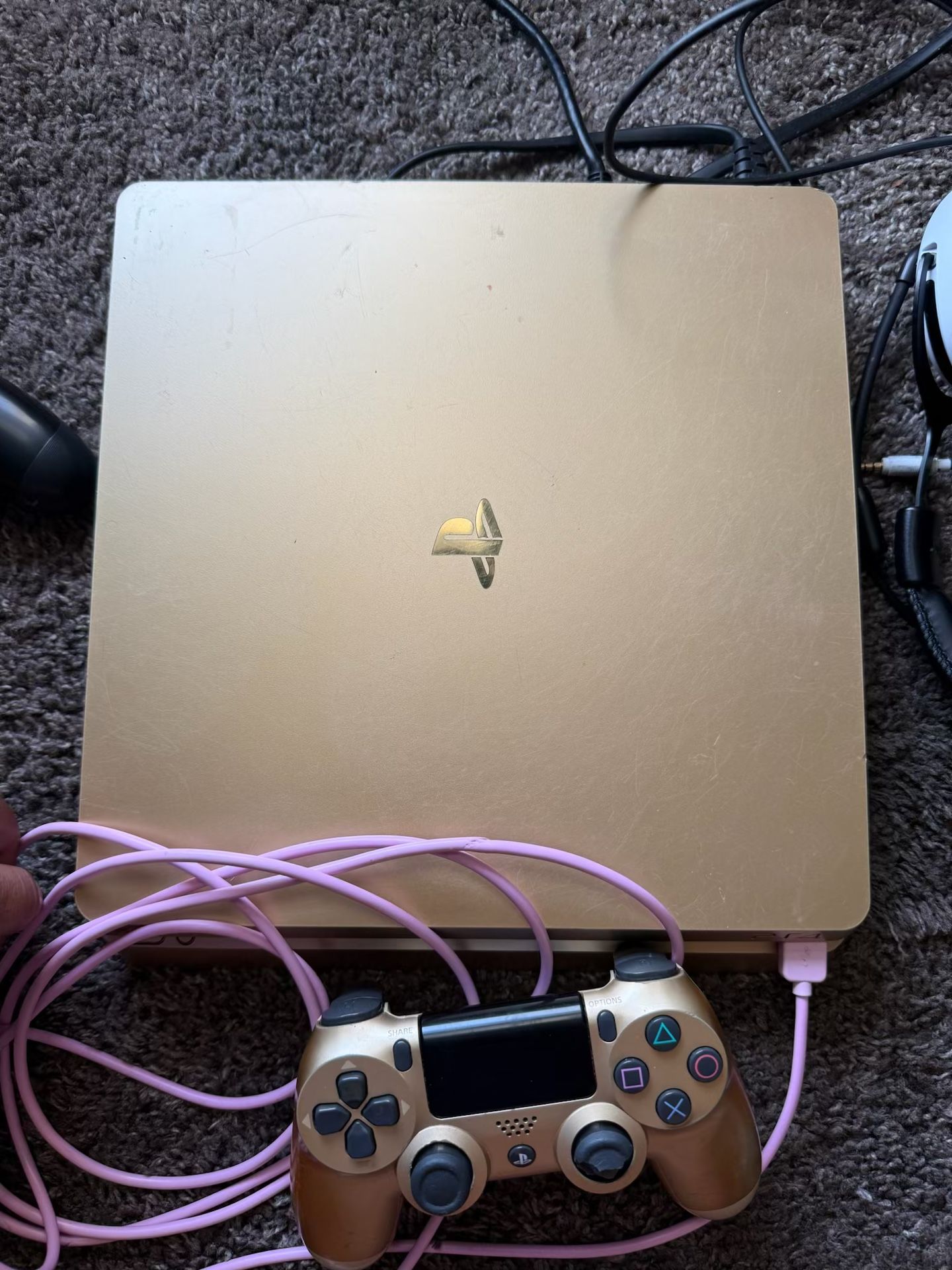 Brand New All Gold Ps4 Slime Game Storage As Well