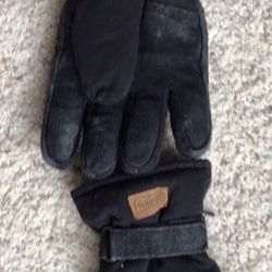 Men’s Size Xtra Large Gloves Warm Fleece Leather On Bottom