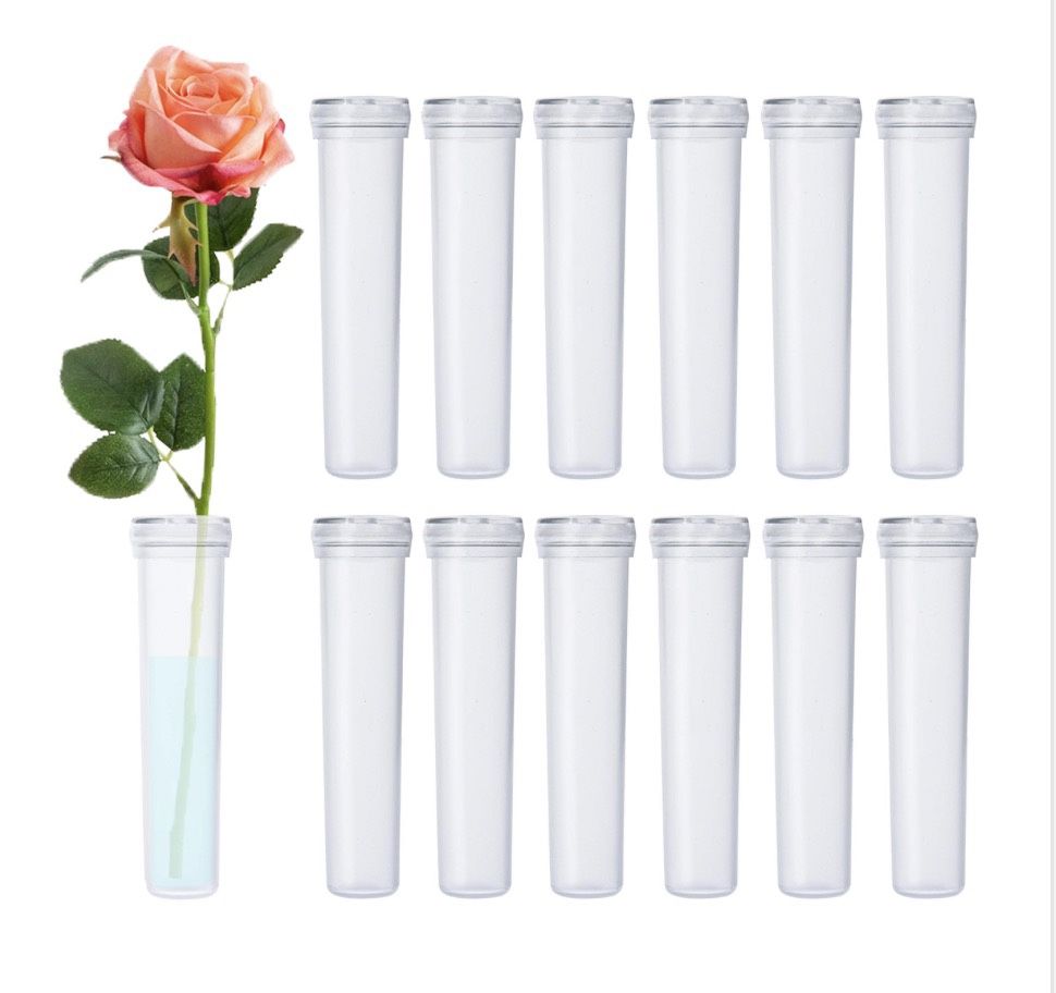 60pc clear plastic floral water tubes