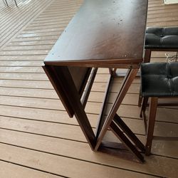 Tall Table With Two Chairs
