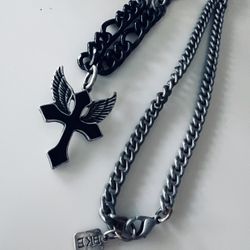 BKE (Buckle) Cross Necklace With 20” Chain