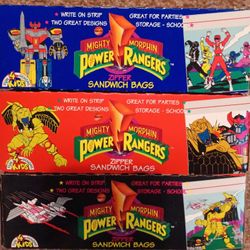 Power Rangers Sandwich Bags