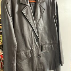 Leather Blazer