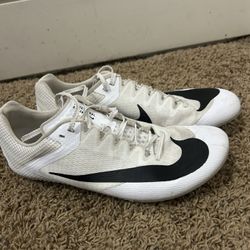 White Nike Track Spikes Men’s 8.5