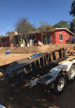 Solid Teak shipwrecked keel